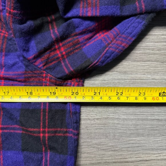 L.L. Bean Women's Scotch Plaid Flannel Shirt - Purple/Red - Picture 4 of 5